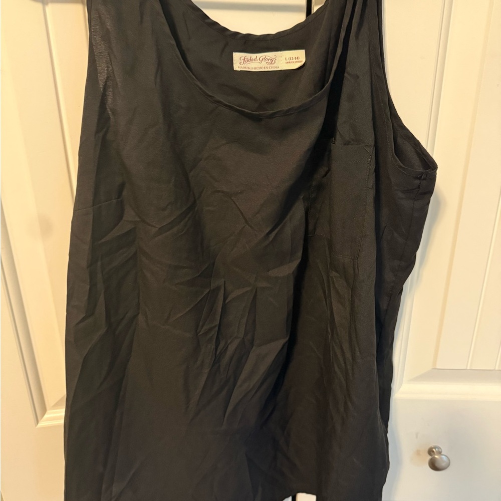 Faded Glory Black Sleeveless Tank Top